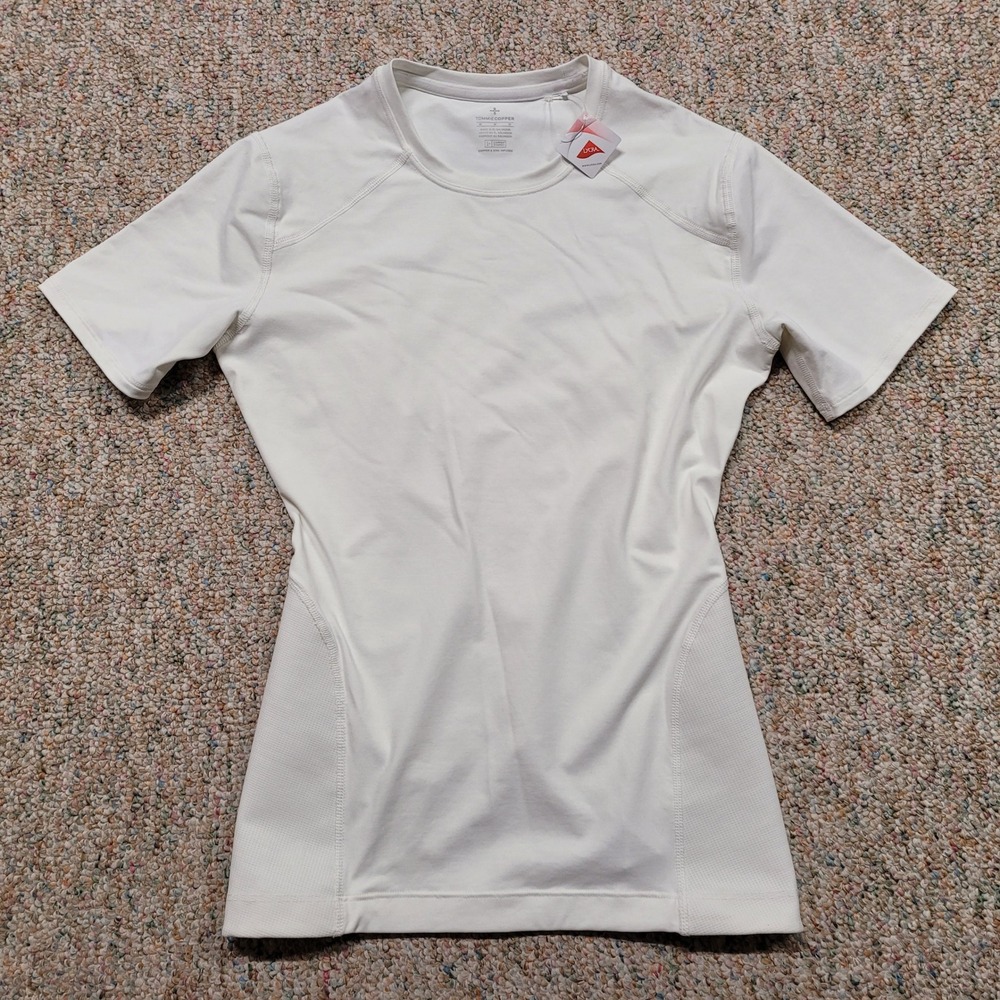 Tommie Copper Compression Shirt Mens Medium White Short Sleeve Sports Base Layer